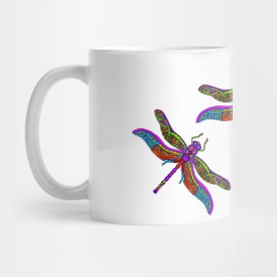 Spiritual Colorful Dragonflies Mug